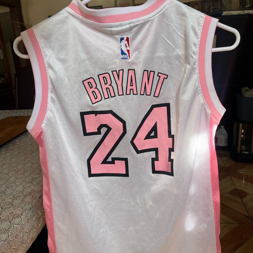 Pink adidas Kobe Bryant Jersey
